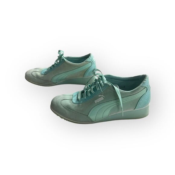 Puma Women's Size 9.5 Eco Ortholite Wedge Suede Sneakers Shoes - Picture 6 of 14